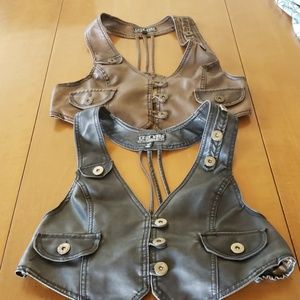 Faux Leather Vest